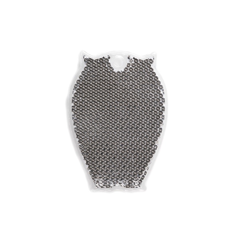 Reflexbricka Uggla 46x65 mm | glasklar