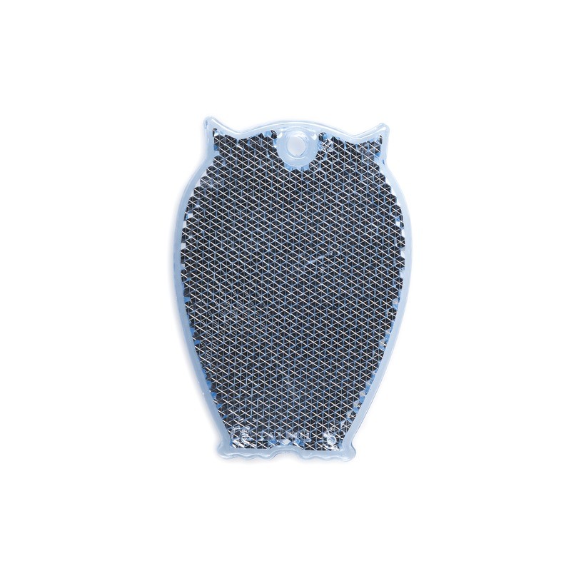 Reflexbricka Uggla 46x65 mm | blå