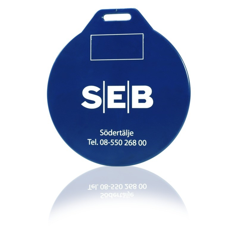 Bagbricka rund Ø 100 mm | blå