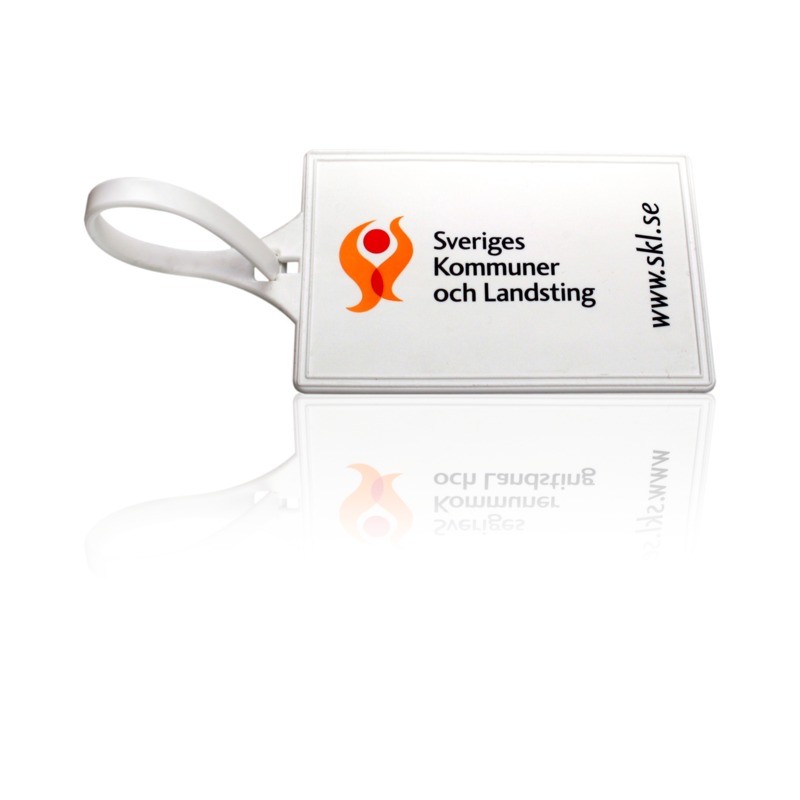 Namnbricka mjuk 83x54 mm | vit