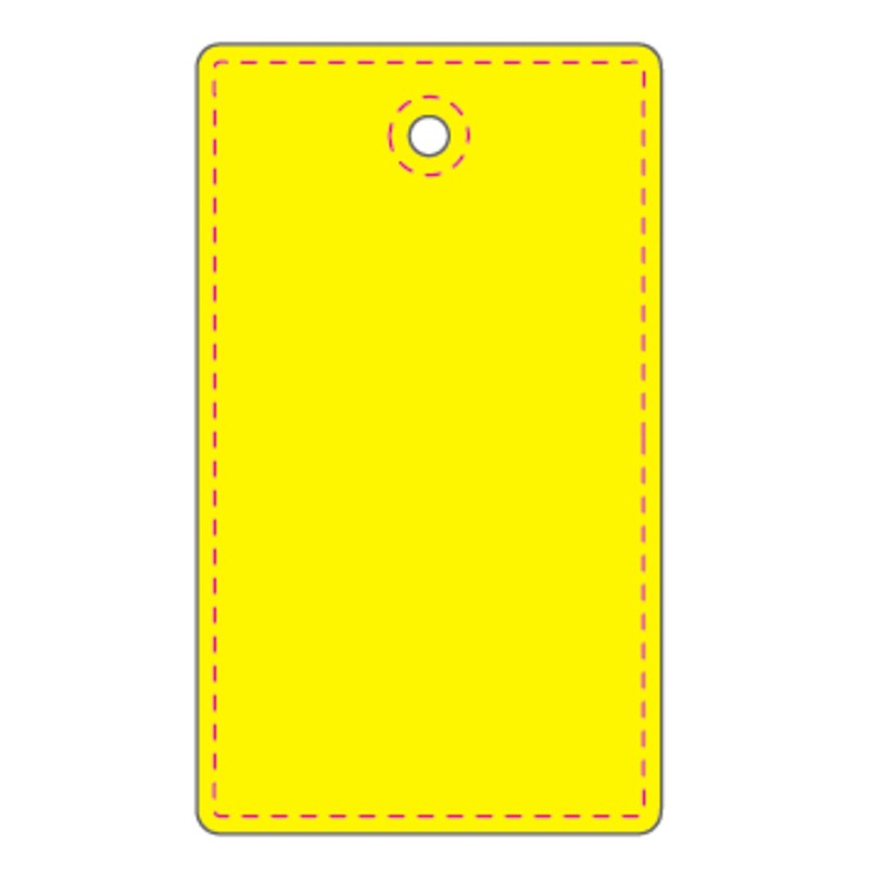 Hanger Rektangel 33x57 mm | flourgul