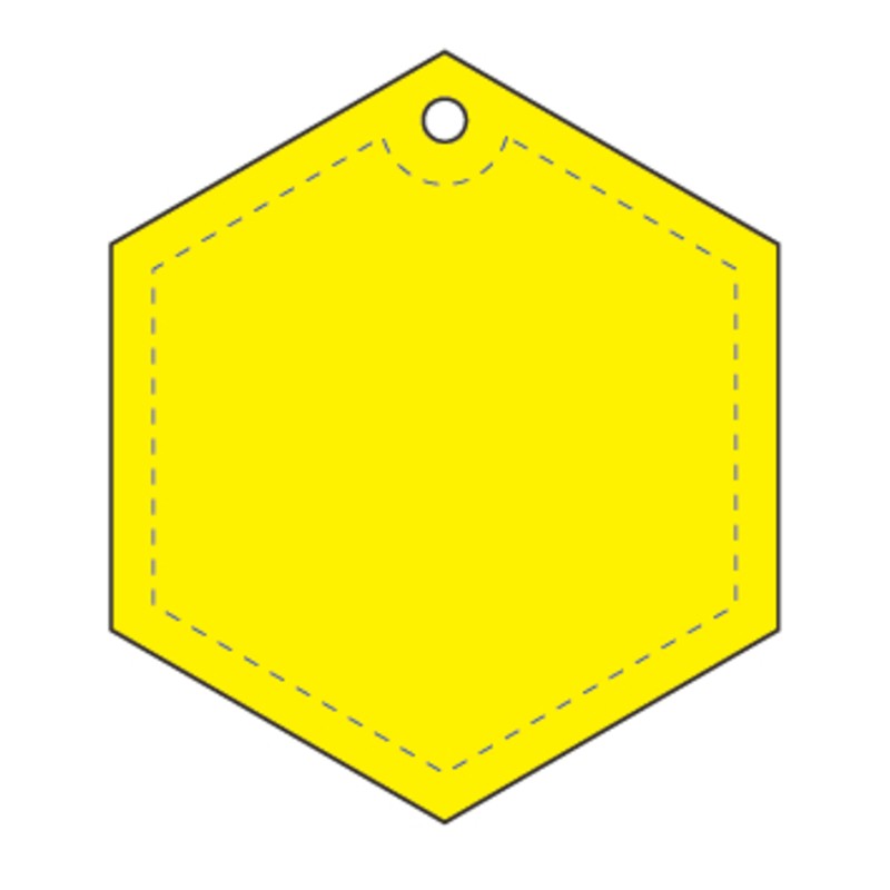 Hanger Hexagon 47x54 mm | flourgul