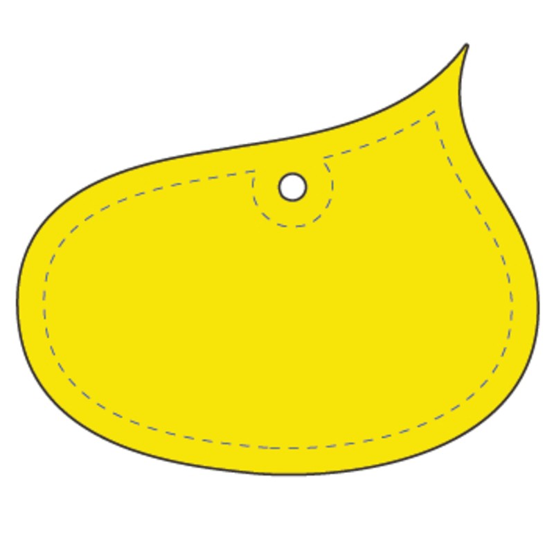 Hanger Droppe 59x49 mm | flourgul