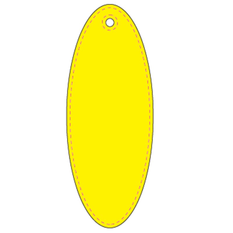 Hanger Oval 31x80 mm | flourgul