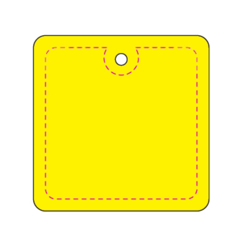 Hanger Kvadrat #1 45x45 mm | flourgul