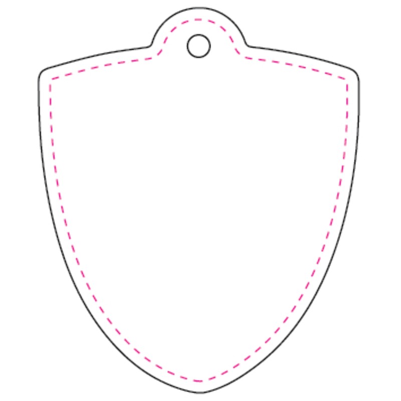 Hanger Sköld #2 50x60 mm vit