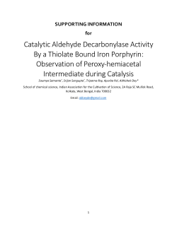 Catalytic Aldehyde
Decarbonylase Activity by a Thiolate-Bound
Iron Porphyrin: Observation of a Peroxyhemiacetal Intermediate during
Catalysis