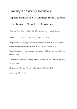 Unveiling the Assembly Transition of Diphenylalanine
and Its Analogs: from Oligomer Equilibrium to Nanocluster Formation