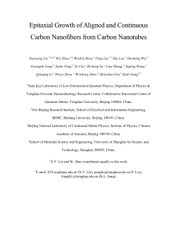 Epitaxial Growth Of Aligned And Continuous Carbon - 