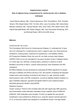 Role of adipose tissue compartments for cardiovascular risk in diabetes endotypes