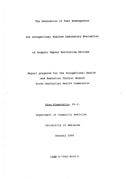 Test atmosphere generation report Pisaniello 1988 full.pdf