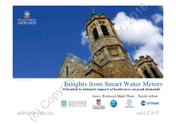 Insights from Smart Waters: Potential to Mitigate Impact of Heatwaves on Peak Demands