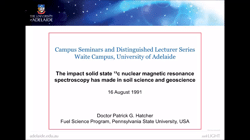 The impact solid state ¹³c nuclear magnetic resonance spectroscopy has made in soil science and geoscience