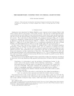The elementary construction of formal anafunctors
