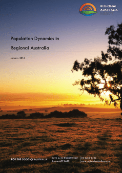 Population Dynamics in Regional Australia