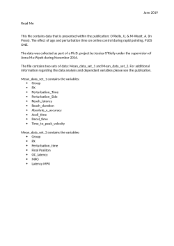 The effect of age and perturbation time on online updating