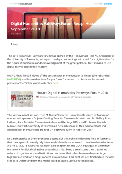 Digital Humanities Pathways 2018
