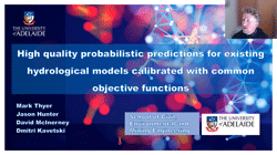 High-quality probabilistic predictions for existing hydrological models with common objective functions: EGU2022 Conference Presentation