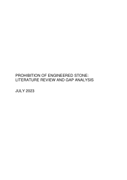 Prohibition of engineered stone: Literature review and gap analysis