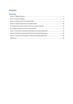 <b>Prevalence and Risk Factors of Perinatal Depression in Pakistan</b><b>: </b><b>Supplementary file</b>
