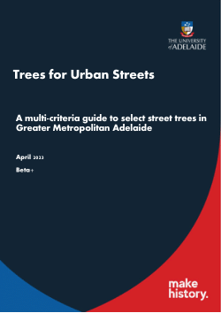 Multi-criteria Street Tree Selection SA EI-2023 + Tool