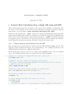 Demonstration of Isosteric Heat of Adsorption Calculation using AIFs and pyGAPs