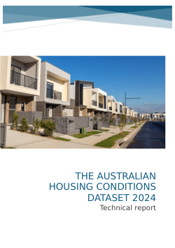 The Australian Housing Conditions Dataset 2024: Technical Report
