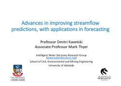 Advances in improving streamflow predictions, with applications in forecasting