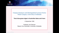 Toxic blue-green algae in Australian lakes and rivers