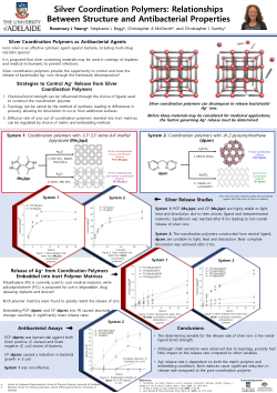 Silver Coordination Polymers: Relationships between structure and antibacterial activity