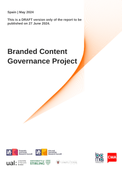BCG Project Draft Reports for UK and Spain on the Regulation of Branded Content (May 2024)