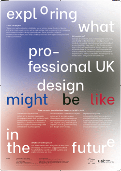 Design in 2040 project - overview poster