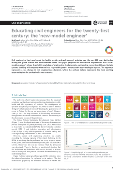 Educating civil engineers for the twenty-first century: the ‘new-model engineer'