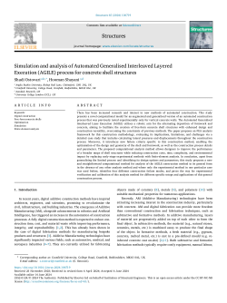 Simulation and analysis of Automated Generalised Interleaved Layered Execution (AGILE) process for concrete shell structures