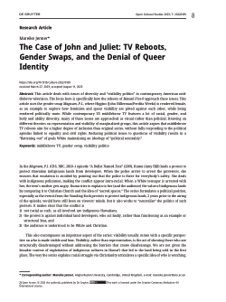 The Case of John and Juliet: TV Reboots, Gender Swaps and the Denial of Queer Identity
