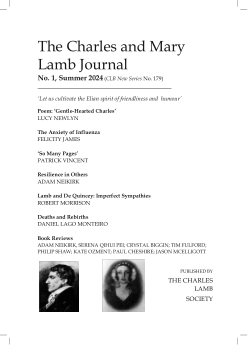 The Charles and Mary Lamb Journal 1 (Summer) 2024
