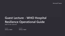 Strengthening Hospital Resilience: Lessons from the Eastern Mediterranean Region