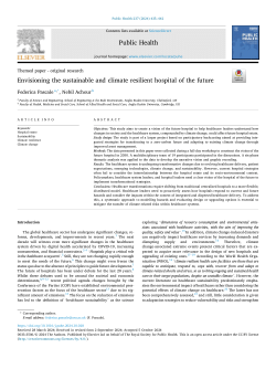 Envisioning the sustainable and climate resilient hospital of the future