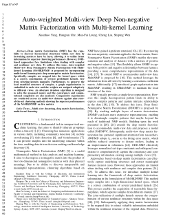 Auto-weighted multi-view deep non-negative matrix factorization with multi-kernel learning