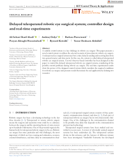Delayed teleoperated robotic eye surgical system; controller design and real-time experiments