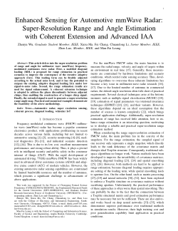 Enhanced Sensing for Automotive mmWave Radar: Super-Resolution Range and Angle Estimation With Coherent Extension and Advanced IAA