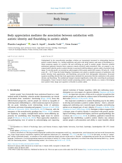 Body appreciation mediates the association between satisfaction with autistic identity and flourishing in autistic adults