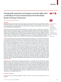 Changing life expectancy in European countries 1990–2021: a subanalysis of causes and risk factors from the Global Burden of Disease Study 2021