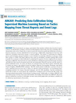 Predicting Data Exfiltration using Supervised Machine Learning based on Tactics Mapping from Threat Reports and Event Logs