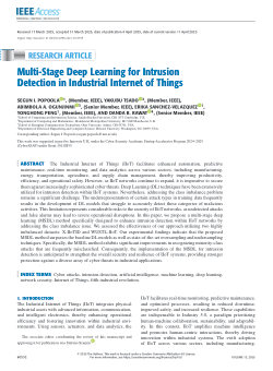 Multi-stage deep learning for intrusion detection in Industrial Internet of Things
