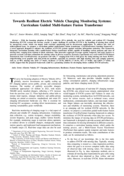 Toward resilient electric vehicle charging monitoring systems: curriculum guided multi-feature fusion transformer