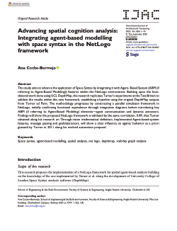 Advancing spatial cognition analysis: integrating agent-based modelling with space syntax in the NetLogo framework