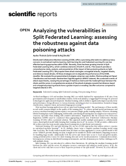 Analyzing the vulnerabilities in split federated learning: assessing the robustness against data poisoning attacks
