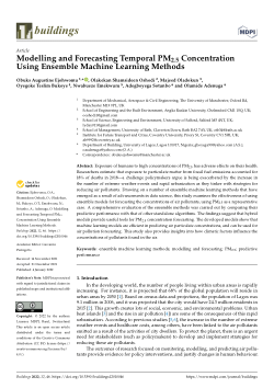Modelling and forecasting temporal PM2.5 concentration using ensemble machine learning methods