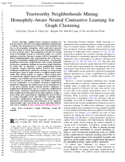 Trustworthy neighborhoods mining: homophily-aware neutral contrastive learning for graph clustering